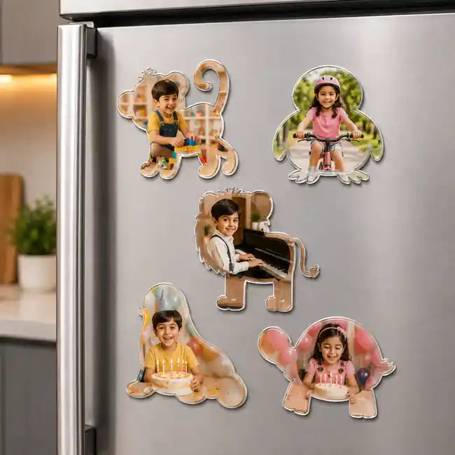 Assorted Animal Shape Magnets - (Set Of 5)